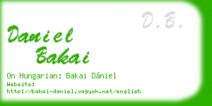 daniel bakai business card